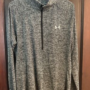 Under Armour Black and White Heathered Pullover